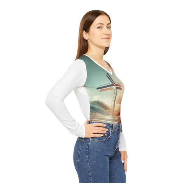 94876-13.jpg Women's Long Sleeve V-neck Shirt